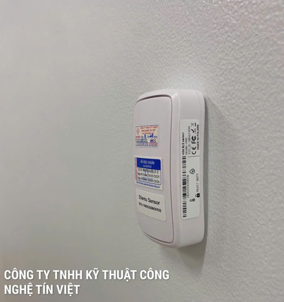 Bộ ghi nhiệt độ độ ẩm không dây sử dụng trong phòng sạch