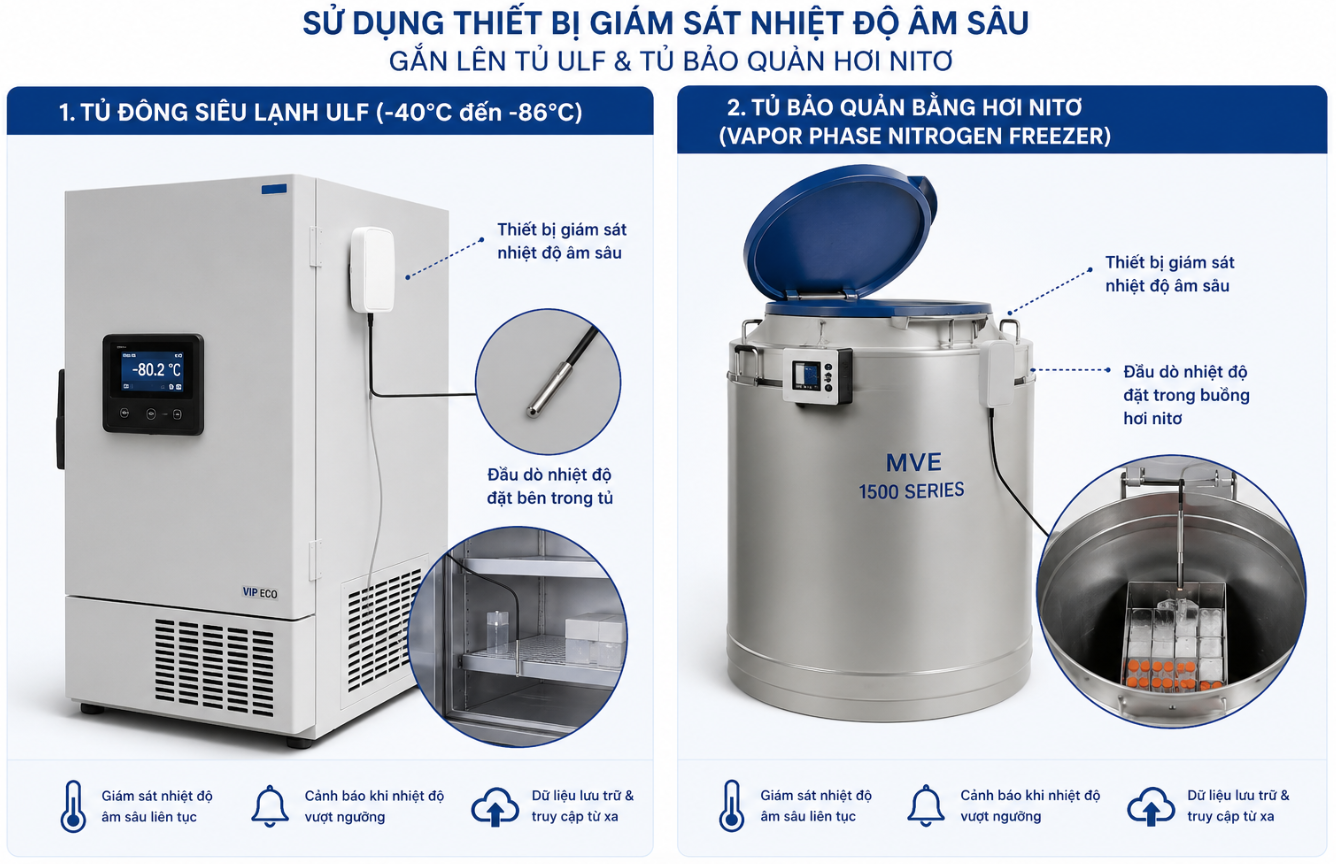 Bộ ghi nhiệt độ âm sâu Efento được bảo hành 2 năm