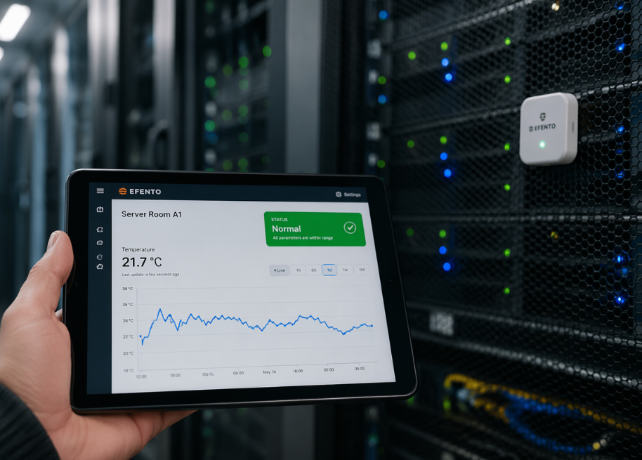 Giải pháp giám sát cảnh báo nhiệt độ Efento Cloud