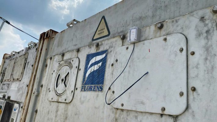 Cảm biến đo nhiệt độ container lạnh sử dụng nguồn Pin
