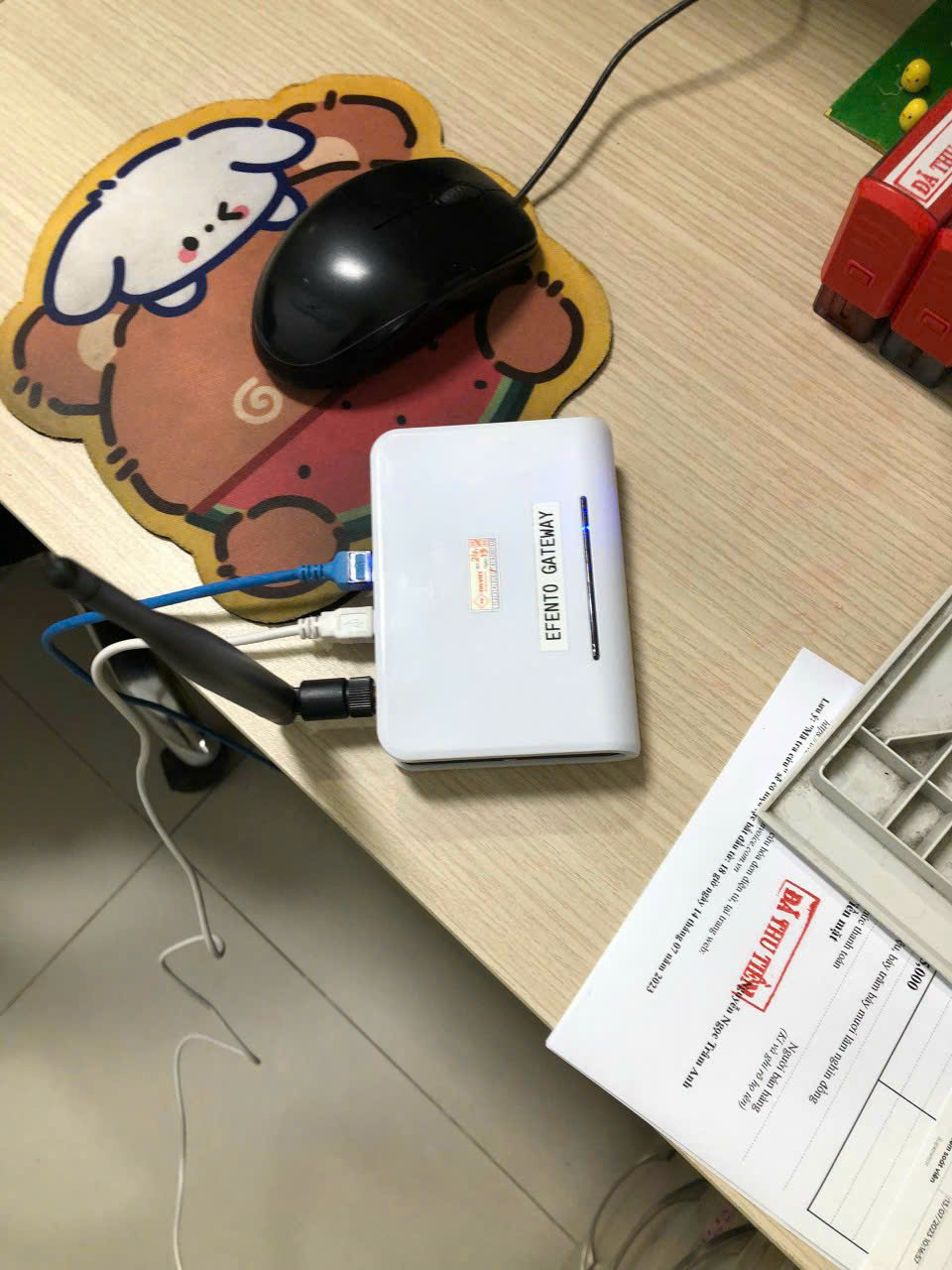 Lắp đặt gateway để thu tín hiệu của các bộ ghi nhiệt độ