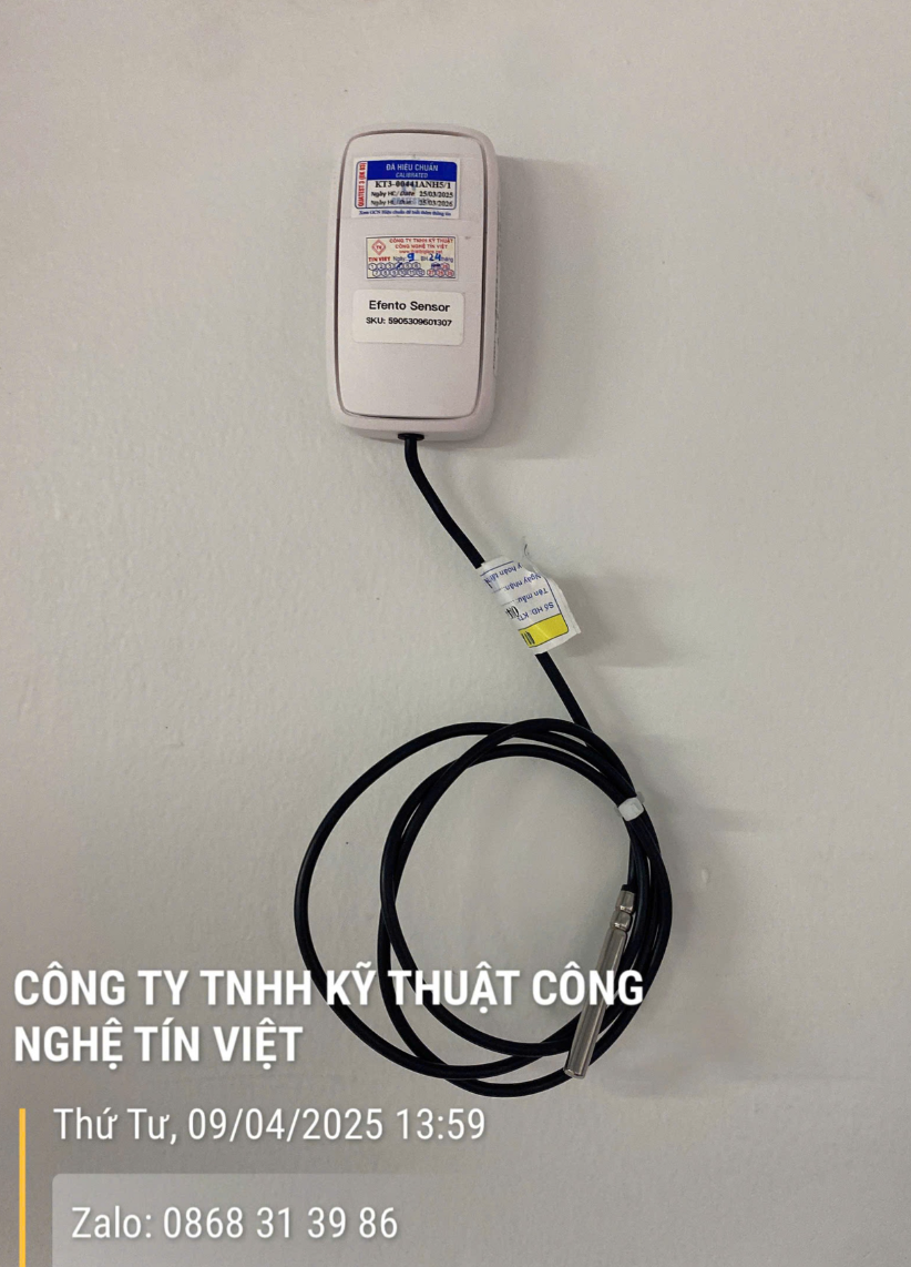 Nhiệt kế tự ghi Efento cảnh báo qua điện thoại