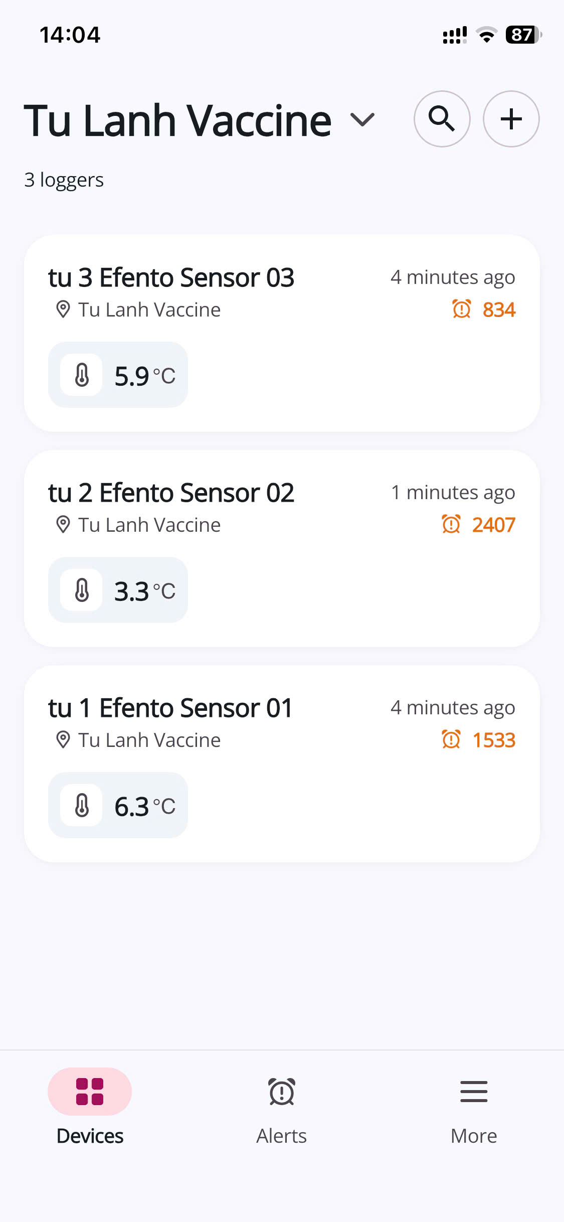 Cấu hình các bộ ghi trên App di động