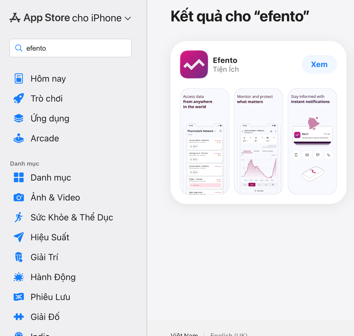 Ứng dụng Efento trên App Store cho điện thoại iphone