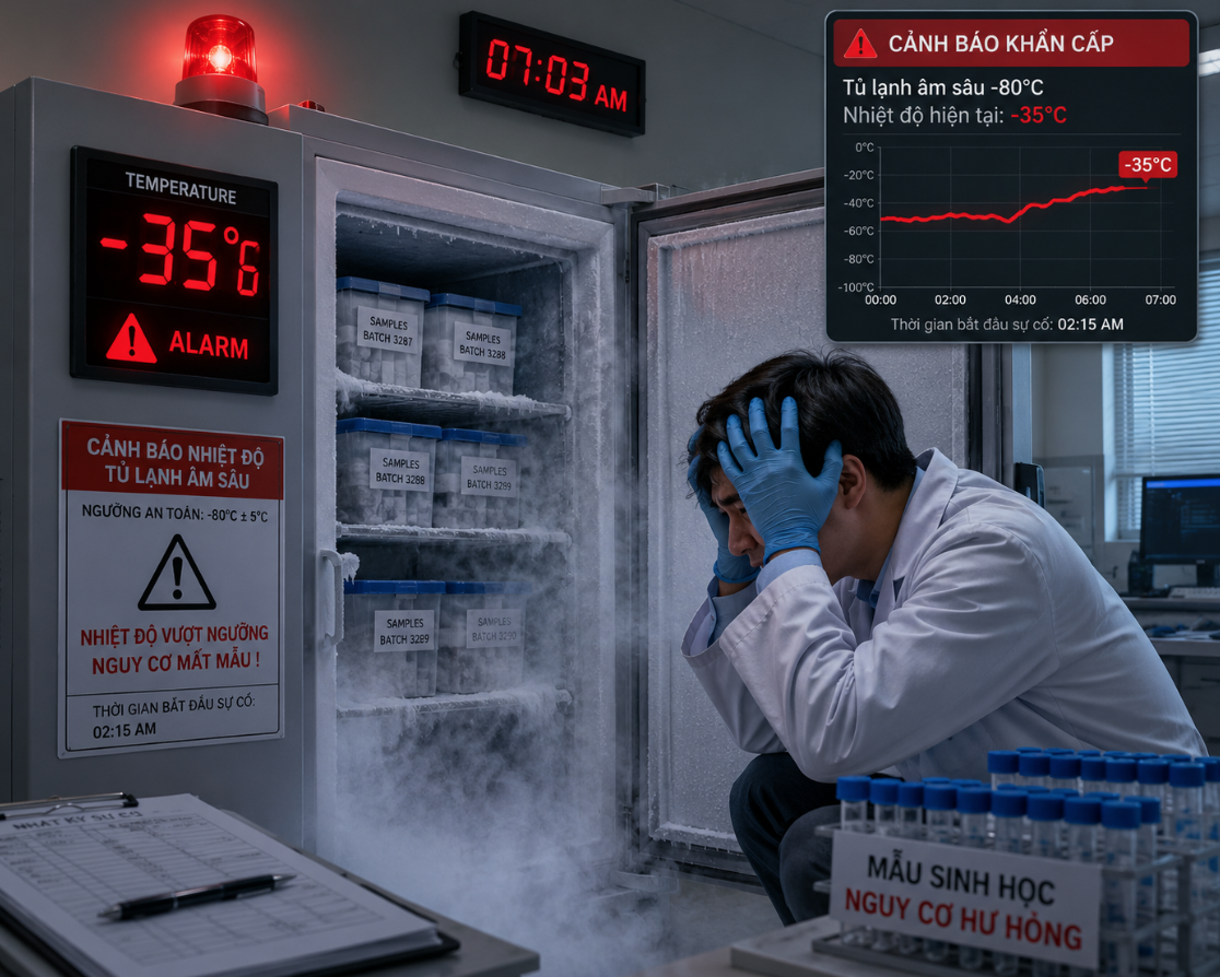 Tầm quan trọng của bộ cảnh báo nhiệt độ từ xa cho tủ lạnh âm sâu